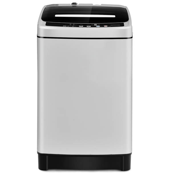 Costway High Efficiency Portable Washer & Dryer Combo in White/Gray